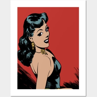 Woman Girl Power Popart Design Posters and Art